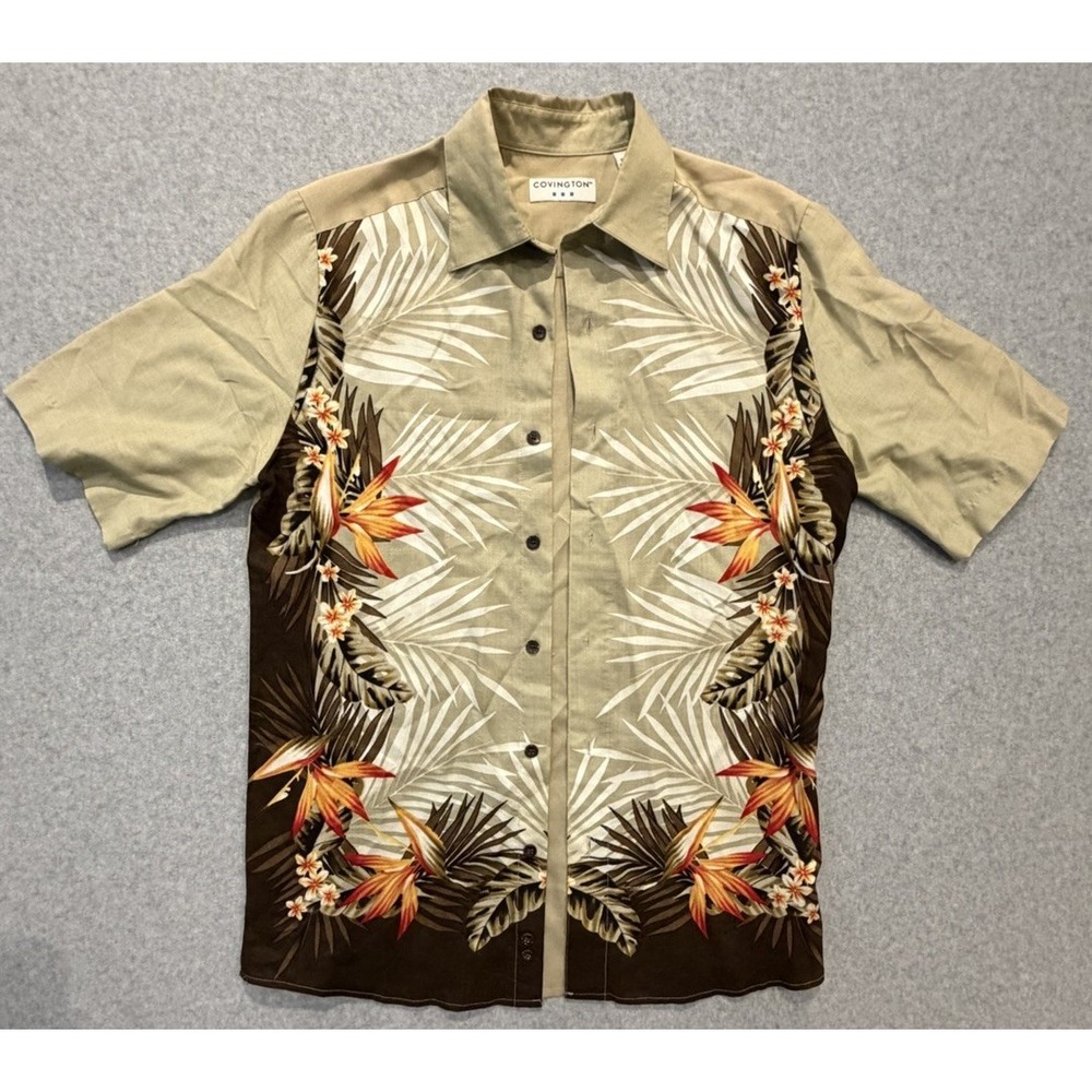 Covington Men's Size Small Button Up Shirt Pocket Short Sleeves